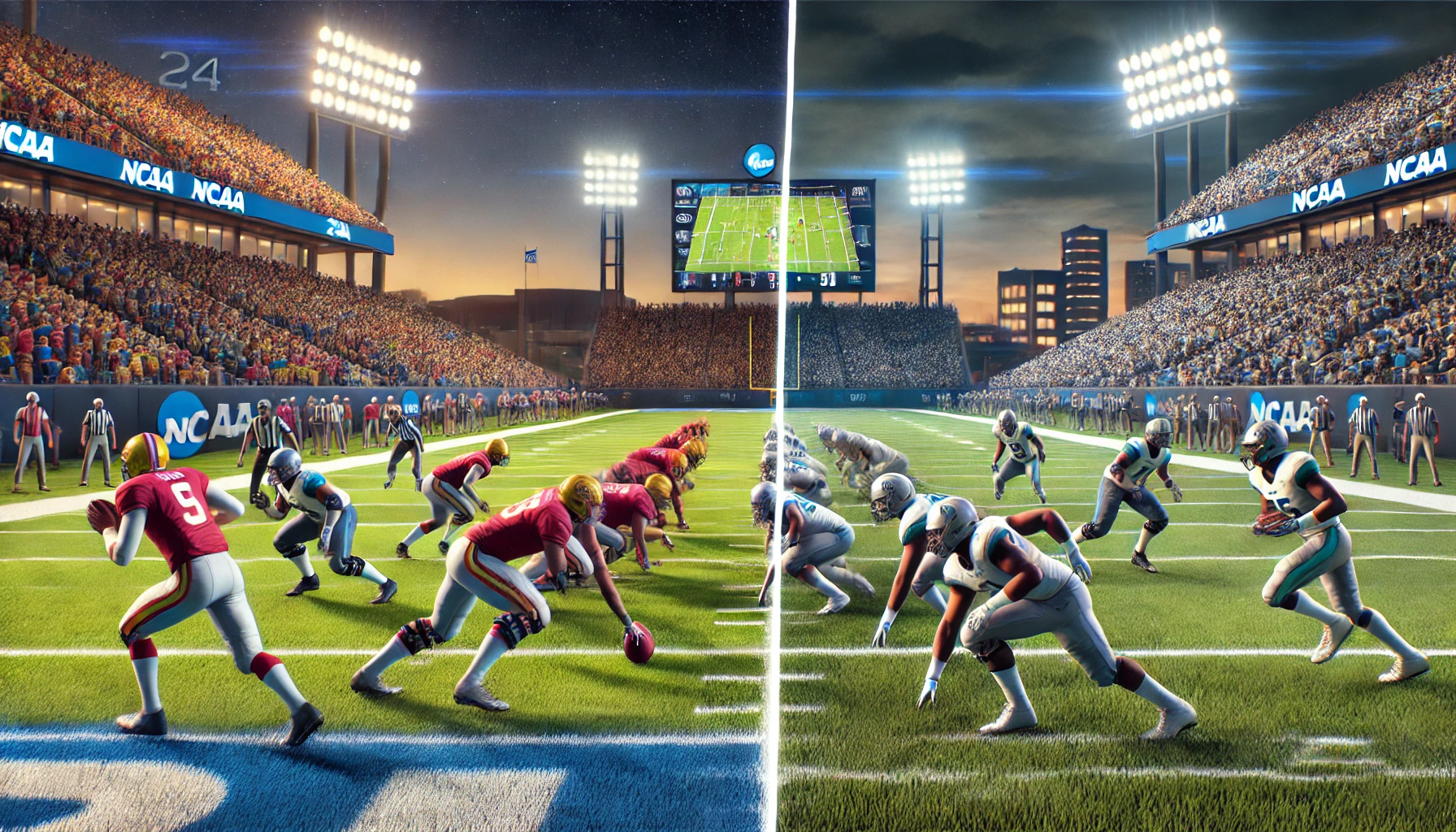 Comparing NCAA 25's Adaptive AI to Previous Versions.